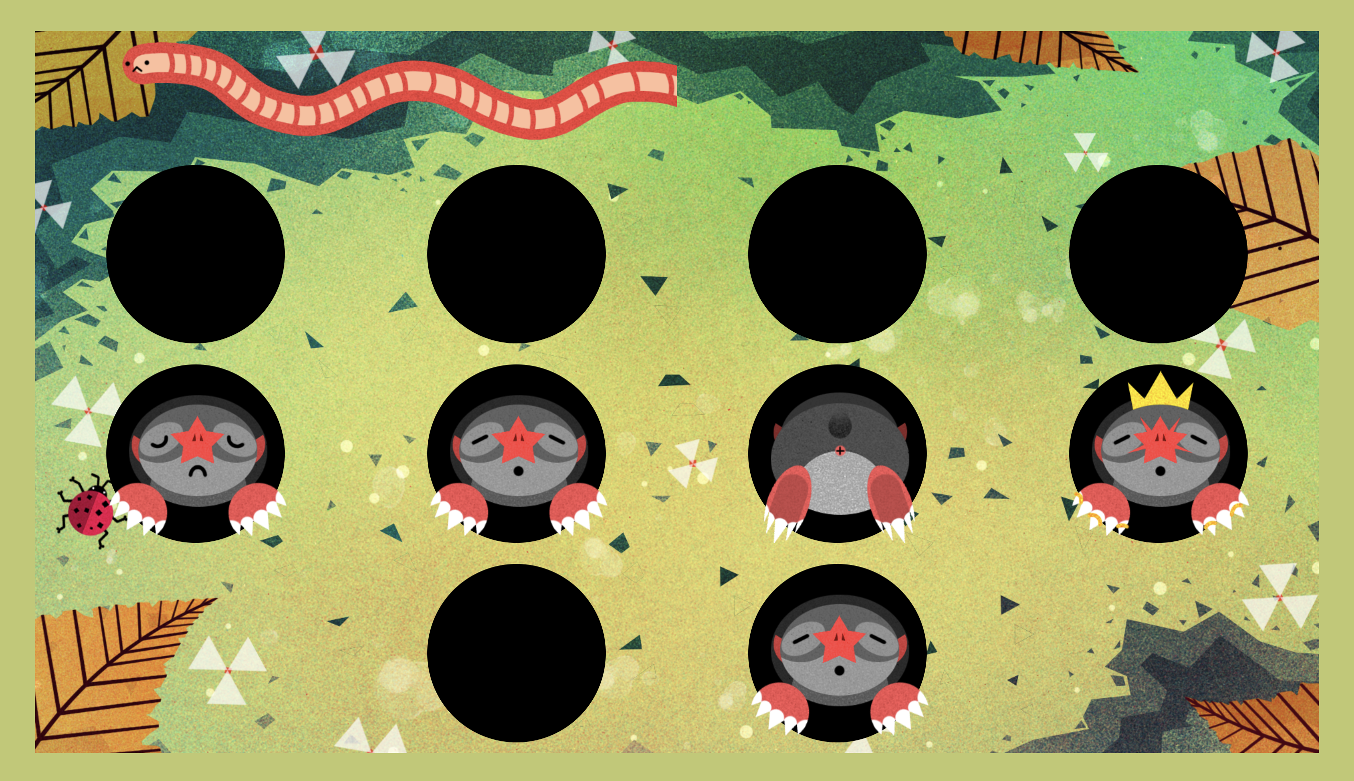 screenshot of feed-a-mole game